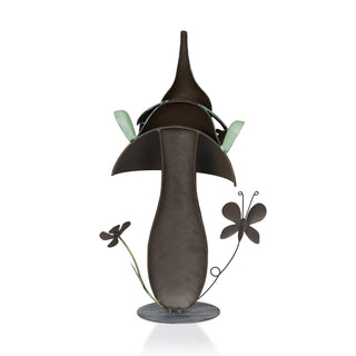 Metal Gnome with Mushroom