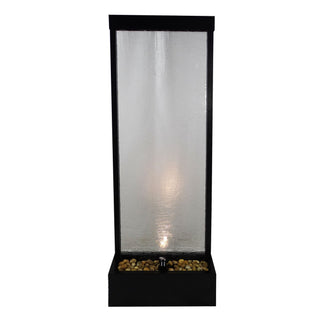 Black-Framed Waterfall Fountain with LED Light - Large w 30LM
