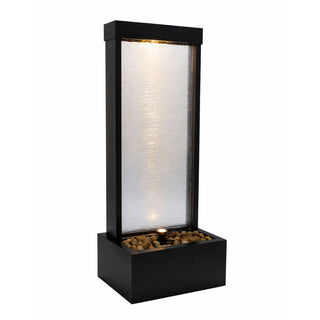 Black-Framed Waterfall Fountain with LED Light -Small