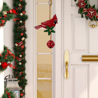 Cardinal Bird with Bell Hanging Decor
