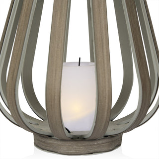 Solar Gray Decorative Lantern with Warm White LED