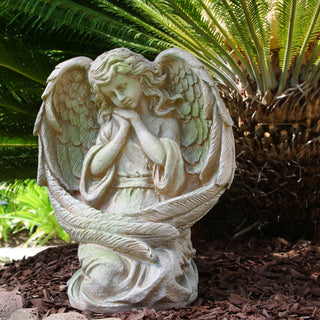 Old World Guardian Angel Statue