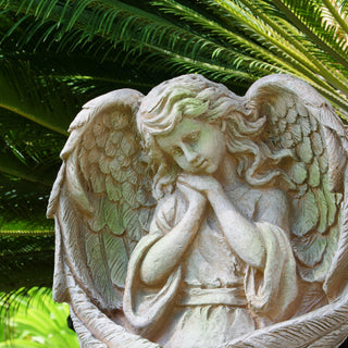 Old World Guardian Angel Statue