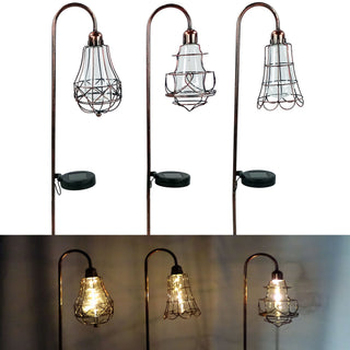 Solar Edison Bulb Stake w/ LED String Lights