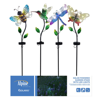 Solar Metal Dragonfly/Butterfly/Hummingbird/Bee Stake w/ LED