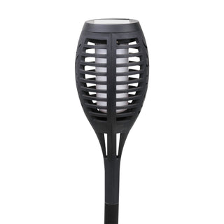 Solar Black Torch Flame Pathway LED Light