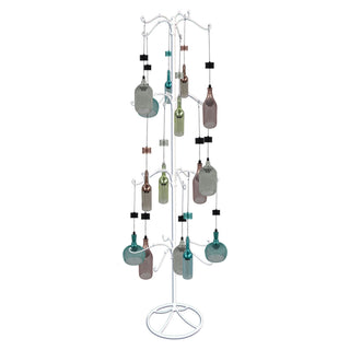 Solar Hanging Mesh Lantern with Metal Stand