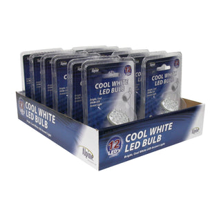 LED Bulb Display Case - Cool White - 12pcs