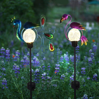 Solar Majestic Bird LED Light Stake