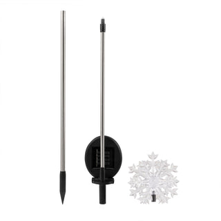 Solar Snowflake Garden Stake