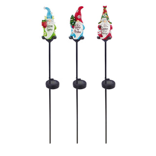 Solar Winter Home Gnomes Garden Stake