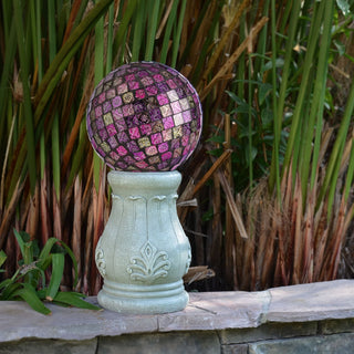 Roman Column Gazing Globe Stand