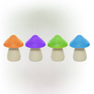 Solar Colorful Mushroom Decor