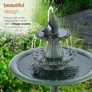 Tiered Pedestal Fish Fountain