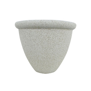 10" Beige Round Planter with Drainage Hole-Small