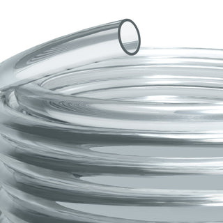 3/4" I.D. X 1" O.D. X 1/8" Wall PVC Clear Tubing x 100' Coil