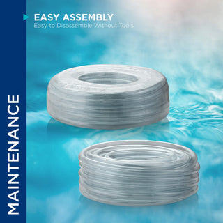3/8" I.D.x 1/2" O.D.x 1/16" Wall PVC Clear Tubing x 100'Coil
