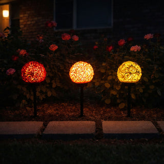 Solar Rose Ball Flower Stake