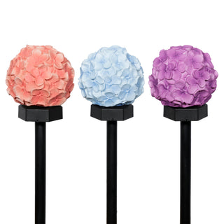 Solar Hydrangea Ball Flower Stake