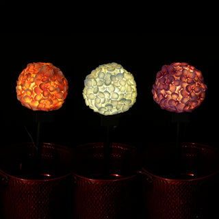 Solar Hydrangea Ball Flower Stake