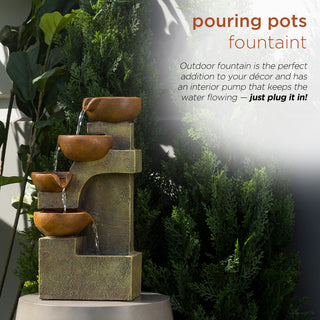 Tiering Pots Tabletop Fountain