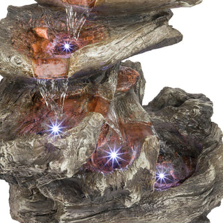 5-Tier Rainforest Fountain with LED Lights