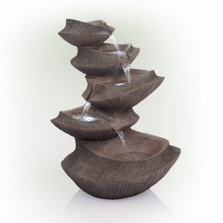 Brown Cascading LED Light Fountain