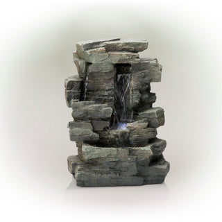 Cascading Tabletop Fountain with LED Lights