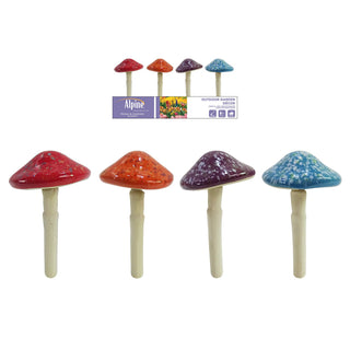 Colorful Ceramic Mushroom Stake