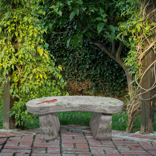 Large Cardinal Memorial Garden Bench