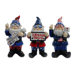 Gnome Patriotic Statuary