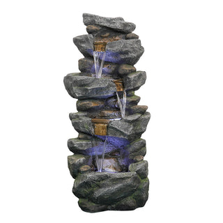 Westin Fountain 40-in H Resin Rock Indoor/Outdoor Fountain