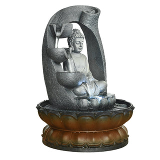 Westin Fountain Tabletop Buddha Decoration Zen Meditation Fountain