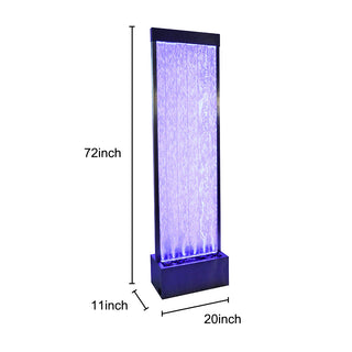 Westin Fountain 72"H Indoor Bubble Wall Fountain with Color-Changing LED Lights and Remote