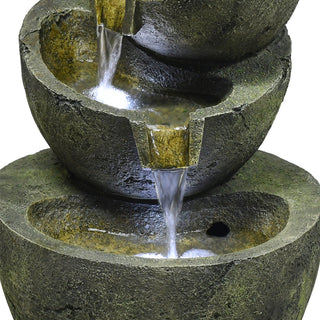 Westin Floor Water Fountain 23.5-in H 5 Tiered Outdoor Fountain