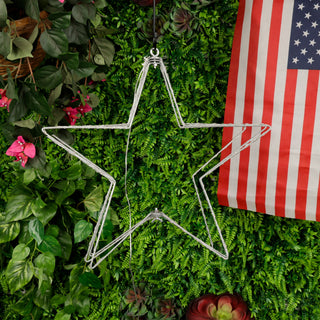 Foldable 3D Star Décor with Multi-Colored LED Lights