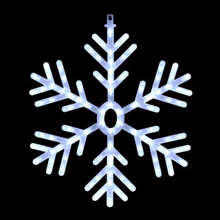Hanging Snowflake Décor with 102 LED Lights and 8 Functions