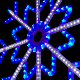 Snowflake Décor w/ 128 Blue and 256 White LED Motion Lights