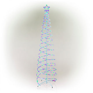 Spiral Christmas Tree w/432 8 Function Multicolor LED Lights