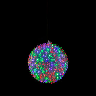 Twinkling Sphere with Red, Green and  Blue Flashing LED Light
