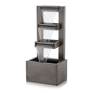 Metal Tiered Waterfall Fountain