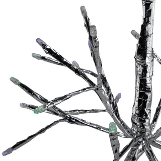 Multicolor Snowflake Hanging Ornament w/Multiclr/Wht LEDs-Sm