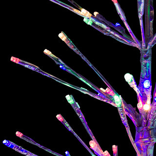 Silver Foil  Tree with 8 Lighting and Color Functions