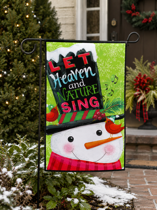 "Let Heaven and Nature Sing" Design Garden Flag