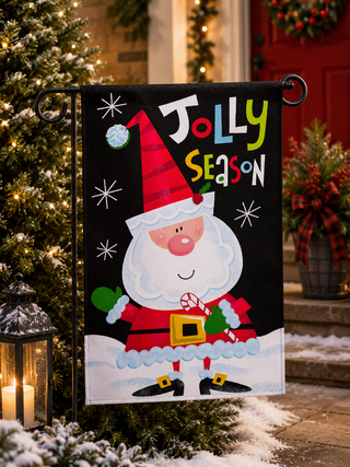 "Jolly Season" Design Garden Flag