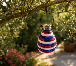 Patriotic Glass Wasp Trap