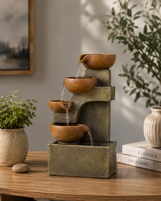 Tiering Pots Tabletop Fountain
