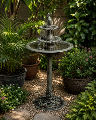 Tiered Pedestal Fish Fountain