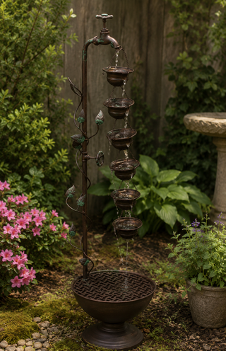 Hanging 6-Cup Tiered Fountain
