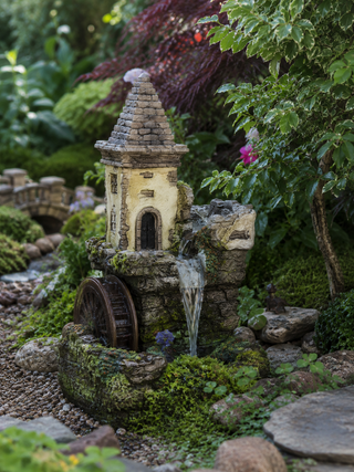 Castle Fairy Garden Fountain